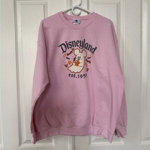 Disney Light Pink Mickey Ghost Sweatshirt